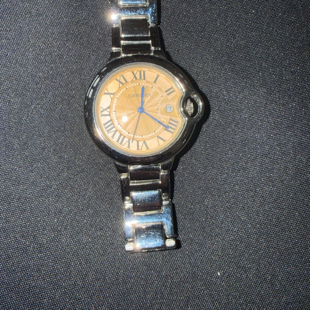 Cartier silver and Gold face